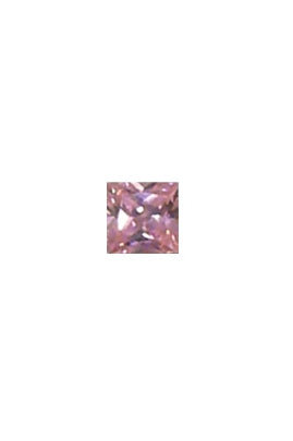 Rose Pink Cubic Zirconia Square 5mm