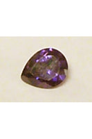 Dark Violet Cubic Zirconia Pear Shape 6mmx8mm