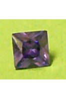Amethyst-Color Cubic Zirconia Square 7mm
