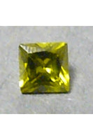 Olivine Cubic Zirconia Square 7mm