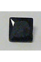 Black Cubic Zirconia Square 8mm