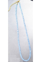 Blue Topaz Necklace Chain 3.5mm