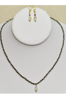 Cute Mangalsutra with Swarovski Drops and 24Kt Gold-Plated Beads