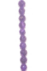 Faceted Amethyst-Color Quartz 4mm
