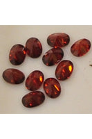 Garnet-color Cubic Zirconia Oval 5mmx7mm (SOLD PER SINGLE STONE)