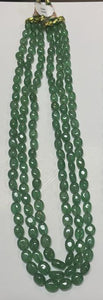 Emerald-Color Quartz Oval (Prices are for each line 3n strands will be $60.00)