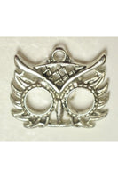 Silver-Color Half Mask Pendant Charm (17mmx22mm)