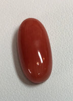 Natural Italian Coral Cab 15.5mmx8mm (8.50 cts)