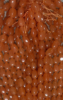 Orange Jade Nugget 10mmx14mm ( size is like Draksha Like Big Grapes)
