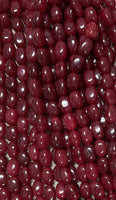 Ruby-Color Jade Nugget 10mmx14mm  ( size is like Draksha Like Big Grapes)