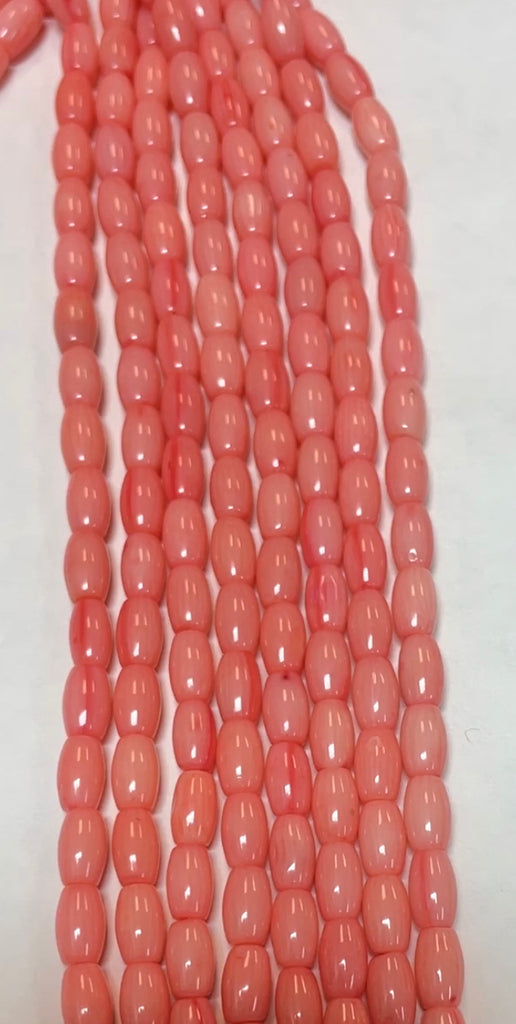 Pink Coral Drums (6.5mmx9.5mm)