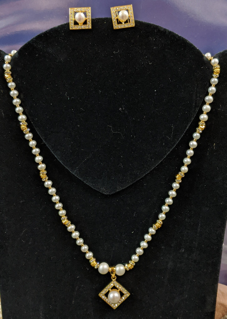 Pearl Necklace Set #P-29