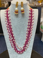 Fashion Jewelry  Beaded  Chain And Earring Set