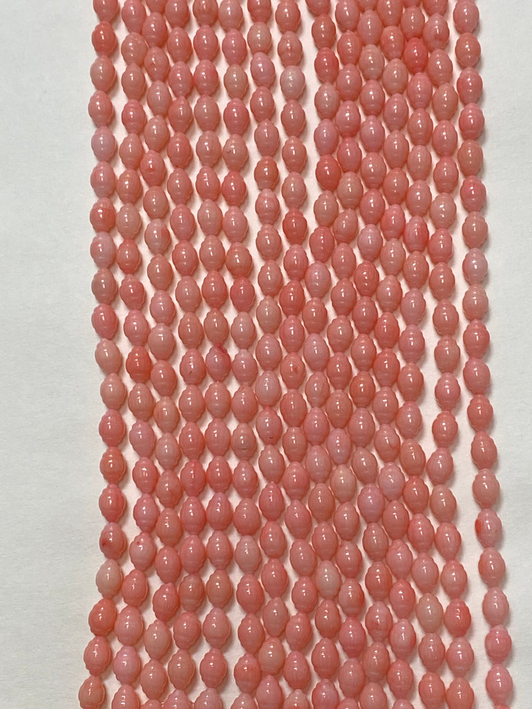 Light Pink Coral Dholki (6mmx9mm)