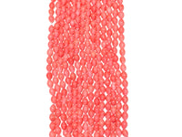 Orange-ish Pink Coral Dholki (7mmx10mm)