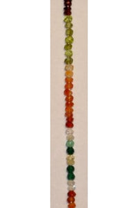 Multi Semi-Precious Faceted Beads (Garnet-Peridot-Carnalian-Moonstone-Green Onyx-Labradorite-Citrine