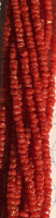 Natural Italian Dark Red Coral Roundel-Shape 2.5mm-3mm