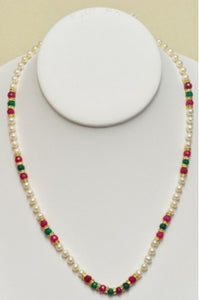 Pearl, Emerald, and Ruby Necklace #PER-1