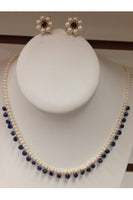 Pearl with Blue Saphire Drops #SPD-1