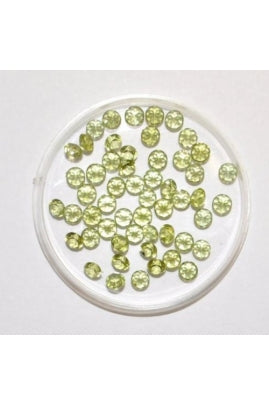 Peridot Round Shape Stone 4mm (Sold per 1 single stone; color and size may vary)