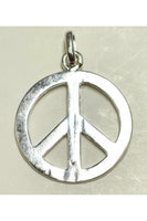 Silver-Color Peace Charm (22.2mmx22.2mm) #SPC