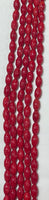 Red Coral Carved Drum 6.5mmx10mm