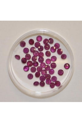 Ruby Round Shape Stone 4mm (Sold per 1 single stone) and size may vary