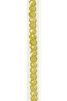 Yellow Cubic Zirconia Beads 2.7mmx2.2mm