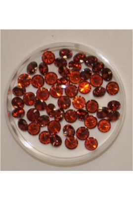 Garnet Color Round Shape Cubic Zirconia Stone 5mm