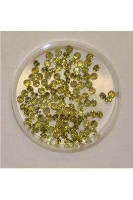 Olive Color Round Shape Cubic Zirconia Stone 3mm (Sold per 1 single stone)