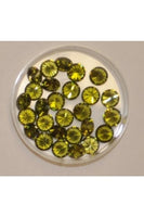 Olive Color Round Shape Cubic Zirconia Stone 7mm (Sold per 1 single stone)