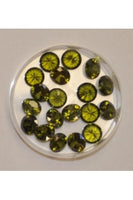 Olive Color Round Shape Cubic Zirconia Stone 8mm (Sold per 1 single stone)
