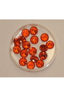 Orange Color Round Shape Cubic Zirconia Stone 8mm (Sold per 1 single stone)