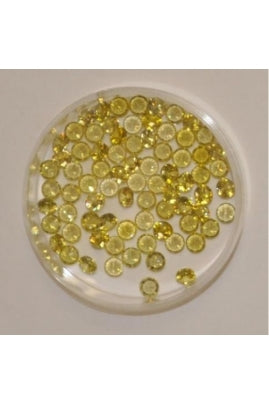 Yellow Color Round Shape Cubic Zirconia Stone 4mm (Sold per 1 single stone)