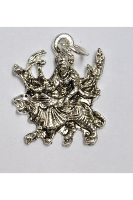 Silver-color Sherawali Mata Pendant 23.5mmx24.5mm