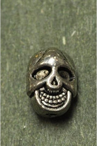 Silver Color Skull Bead 7.5mmx10.5mm