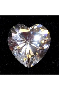 Swiss-Cut Heart Shape Cubic Zirconia 10mm