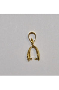 Gold Over Silver Bail for Pendants