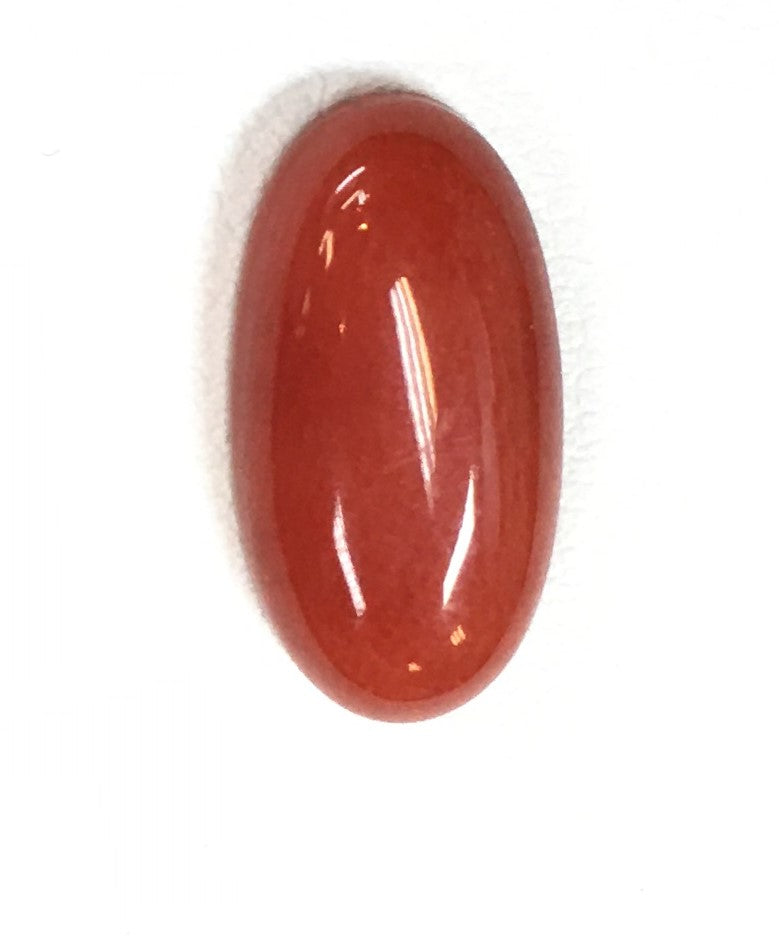 Natural Italian Coral Cab 16mmx8.5mm (4.95 cts)