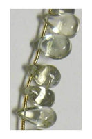 Green Amethyst Drops-8 inches long [6.5mm-7.5mm]x[8mm-10mm]