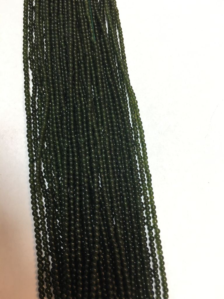 Jade 2mm-2.5mm dark (natural-color)