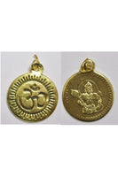 Golden-color OM Hanuman Pendant 24.5mm (SOLD PER SINGLE PENDANT)