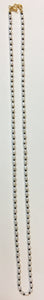 Freshwater Rice Pearl and Black Onyx Necklace Chain