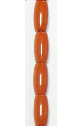 Taiwanese Red Coral Cylinder 9.5mmx4.5mm