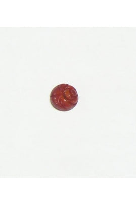 Flat Bottom Red Coral Flower 8mm